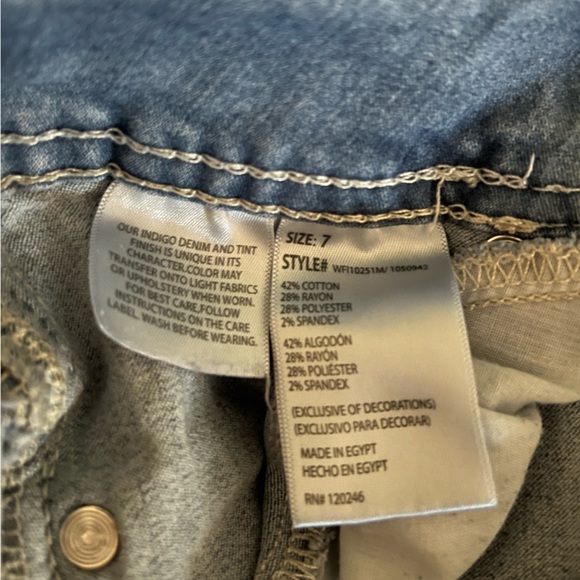 Wallflower Blue jeans size 7 - Picture 4 of 4